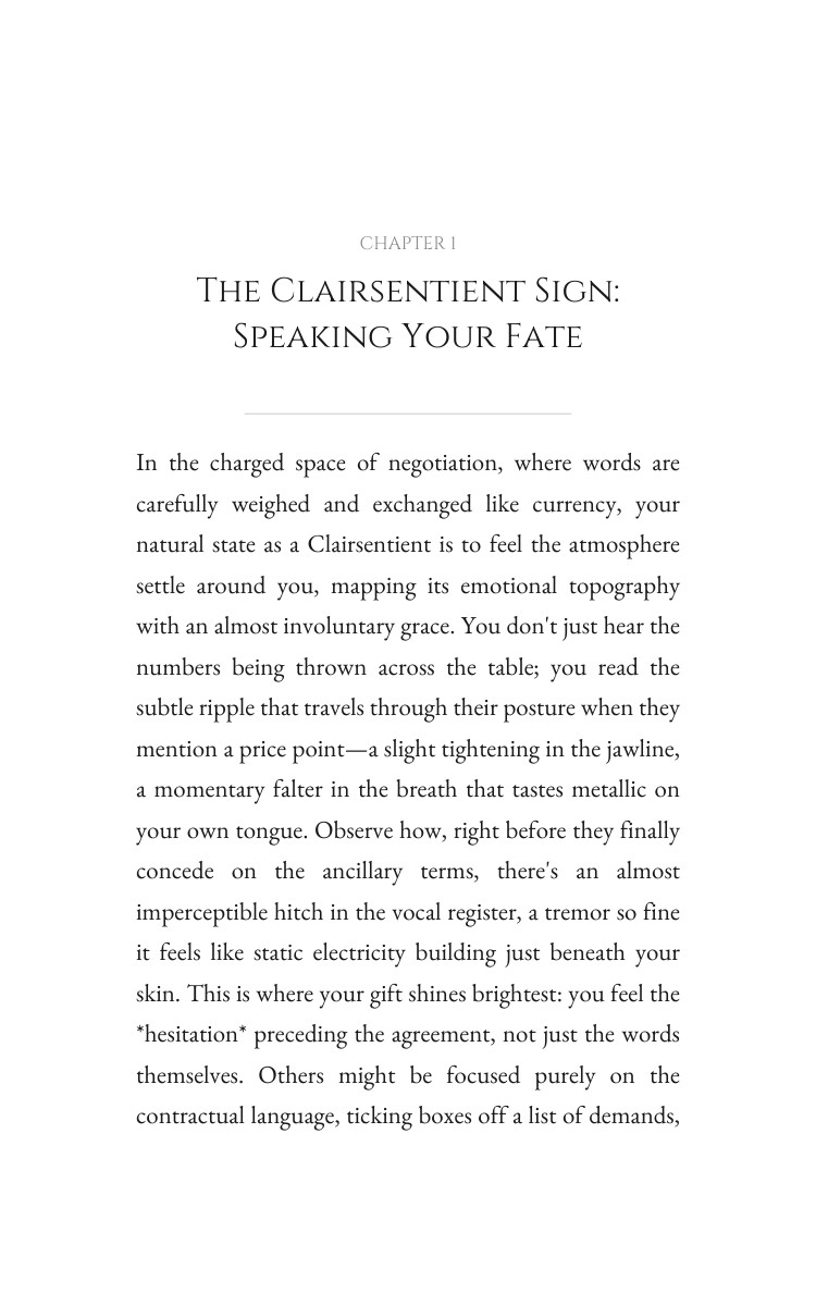 Clairsentient Sales Negotiation Mastery: Your Path Enhanced interior preview