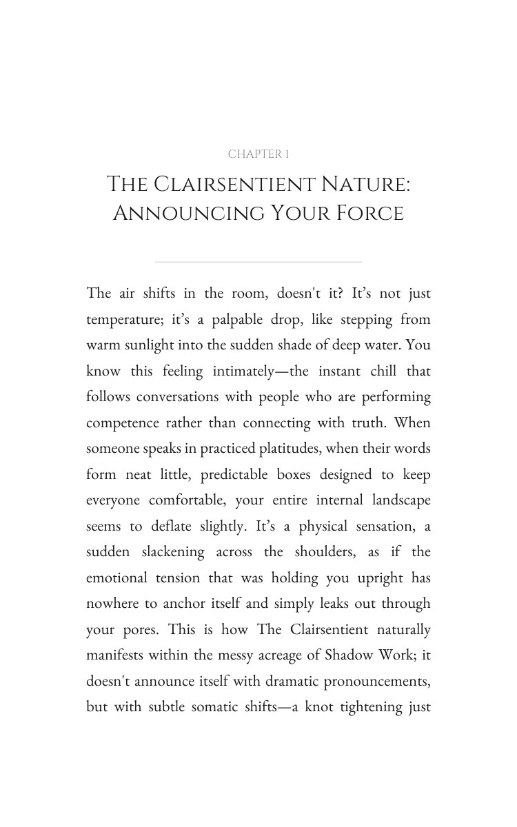 Clairsentient Shadow Work Sourcebook: Your Passage Realized interior preview