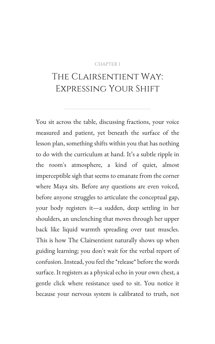 Clairsentient Teaching Guide: Your Change Harmonized interior preview