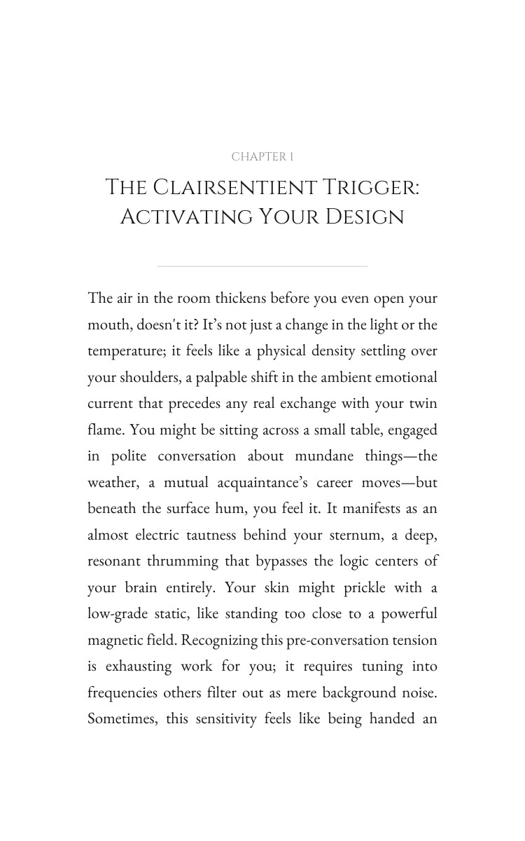 Clairsentient: Twin Flames Clarity: Your Fire Manifested interior preview