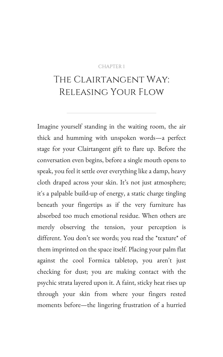 Clairtangent Chakra Intuition Reference: Your Page Realized interior preview