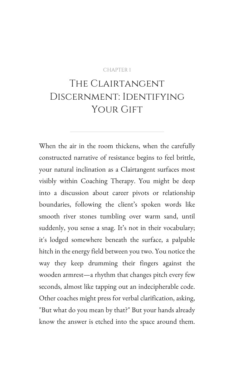 Clairtangent Coaching Therapy Foundations: Discover Your Change interior preview