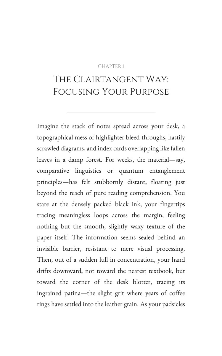 Clairtangent Learning Study Framework: Finesse Your Presence interior preview