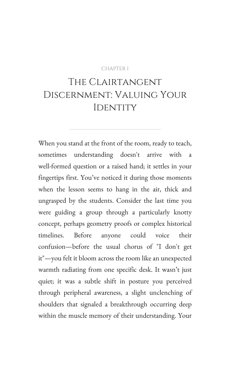 Clairtangent: Navigating Teaching: Claim Your Energy interior preview