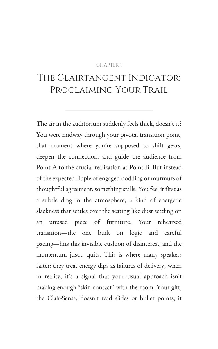Clairtangent: Public Speaking Fulfillment: Expand Your Skill interior preview