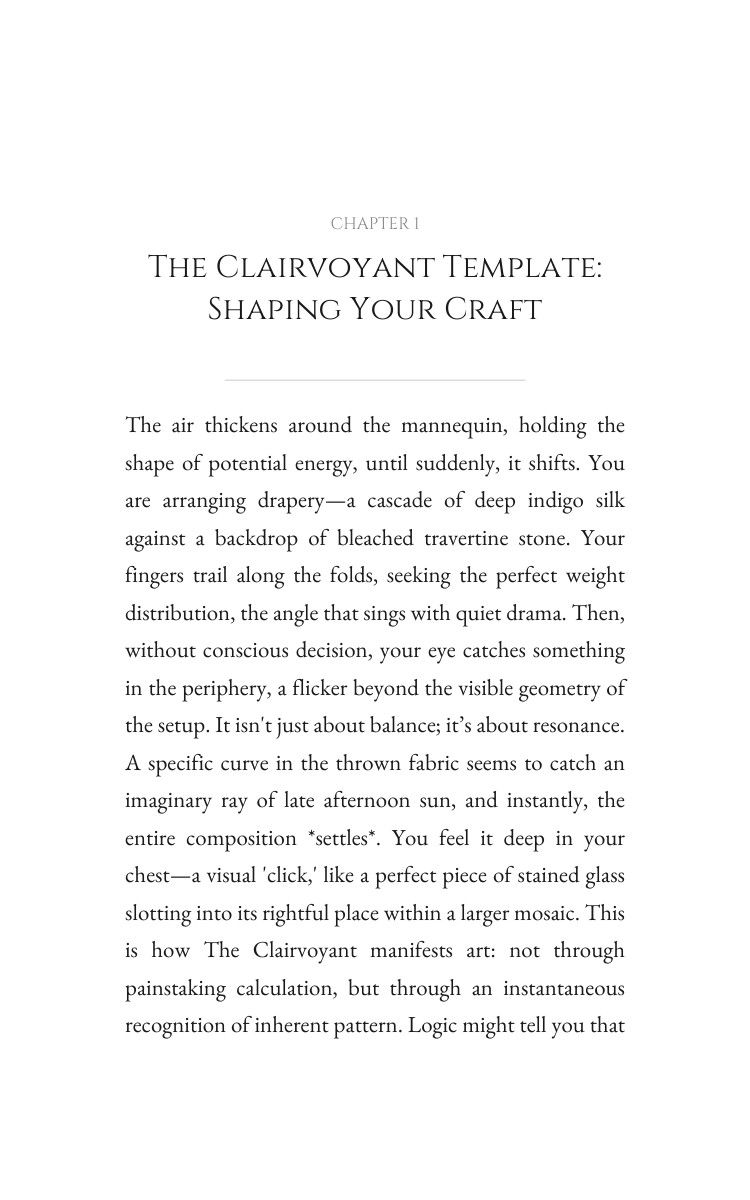 Clairvoyant: Artistic Blueprint: Sharpen Your Growth interior preview