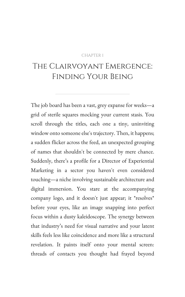 Clairvoyant Career Transitions Resource: Your Quest Refined interior preview