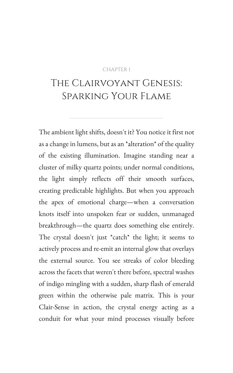 Clairvoyant: Crystal Energy Command: Master Your Excellence interior preview