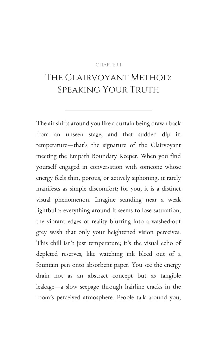 Clairvoyant: Empath Boundaries Blueprint: Systematize Your Route interior preview