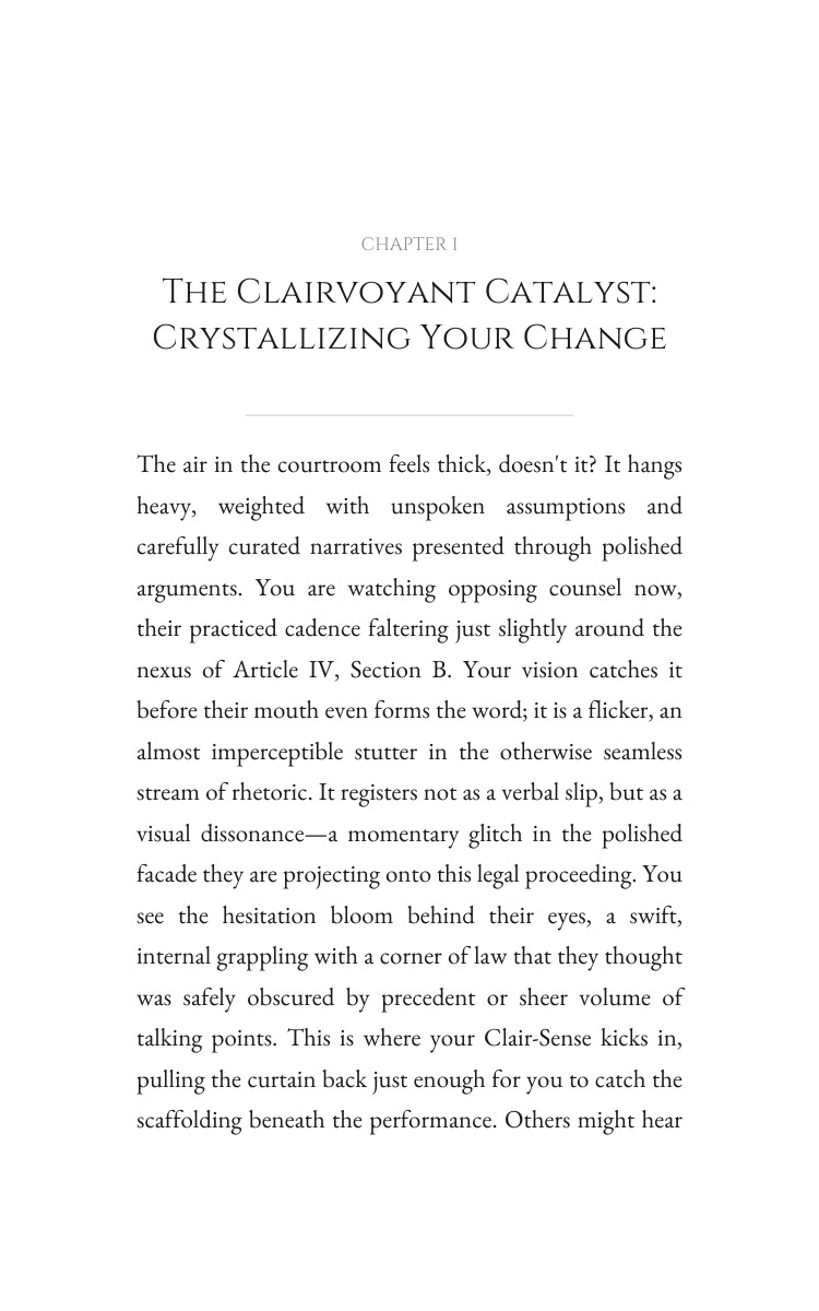 Clairvoyant Legal Revolution: Master Your Voice interior preview