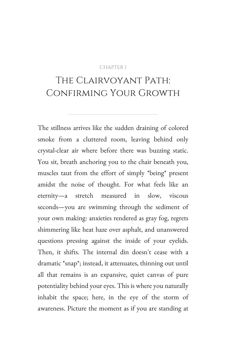 Clairvoyant: Navigating Meditation: Your Search Forged interior preview
