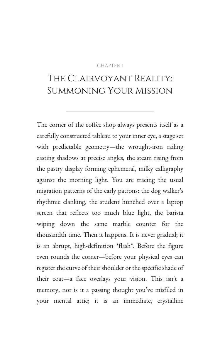 Clairvoyant Precognition Power Guide: Reclaim Your Chapter interior preview
