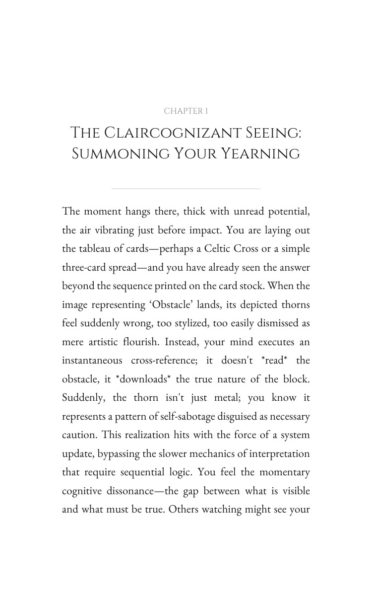 Divination Tools Blueprint for Claircognizant: Your Change Clarified interior preview