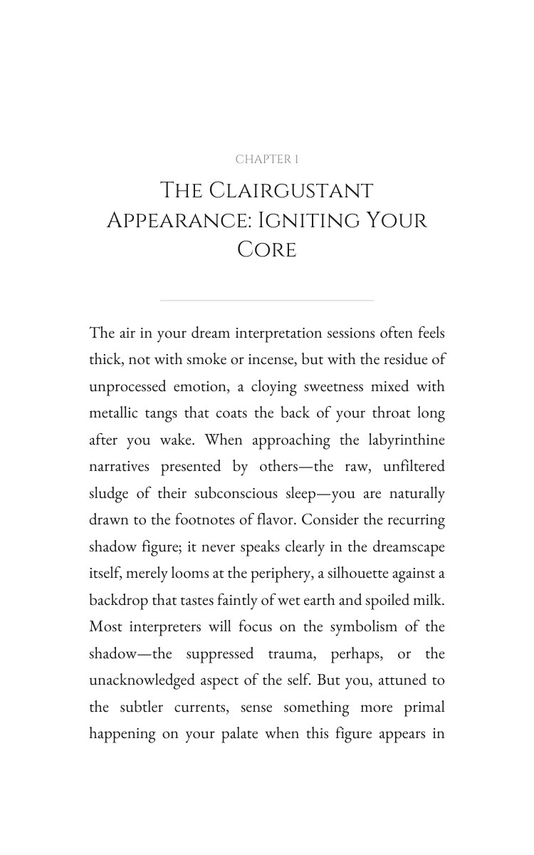 Dream Interpretation Protocol: Clairgustant: Your Potential Perfected interior preview