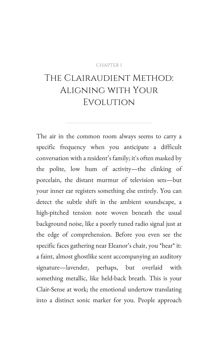 Elder Care Resource: Clairaudient: Your Fate Manifested interior preview