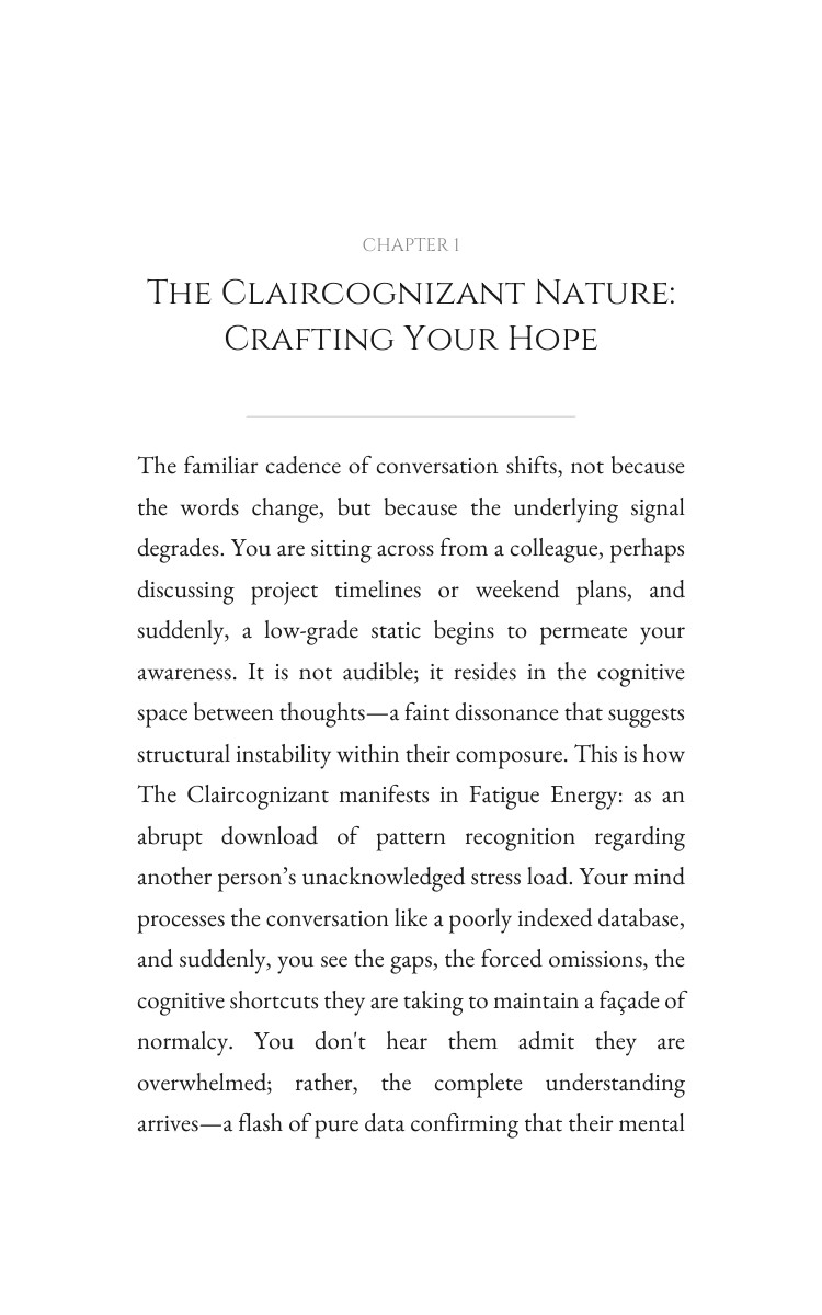 Fatigue Energy Mastery: Claircognizant: Reclaim Your Fate interior preview