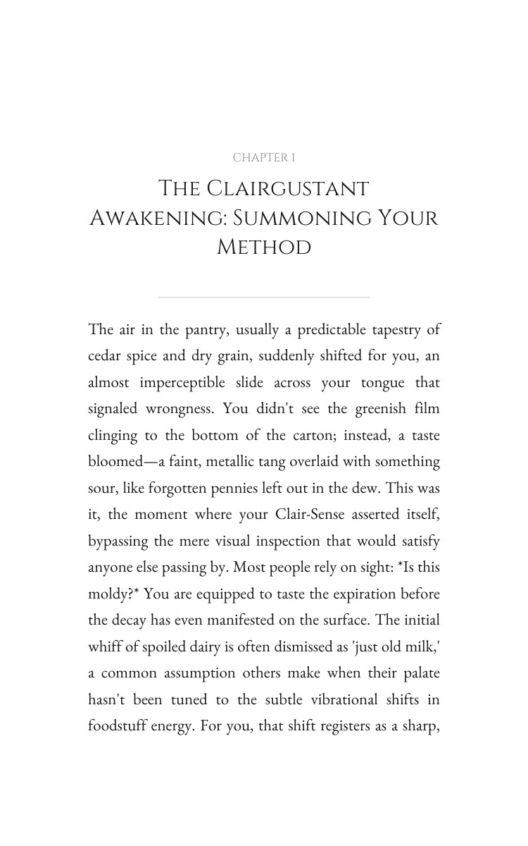 Food Intuition Blueprint for Clairgustant: Reclaim Your Design interior preview