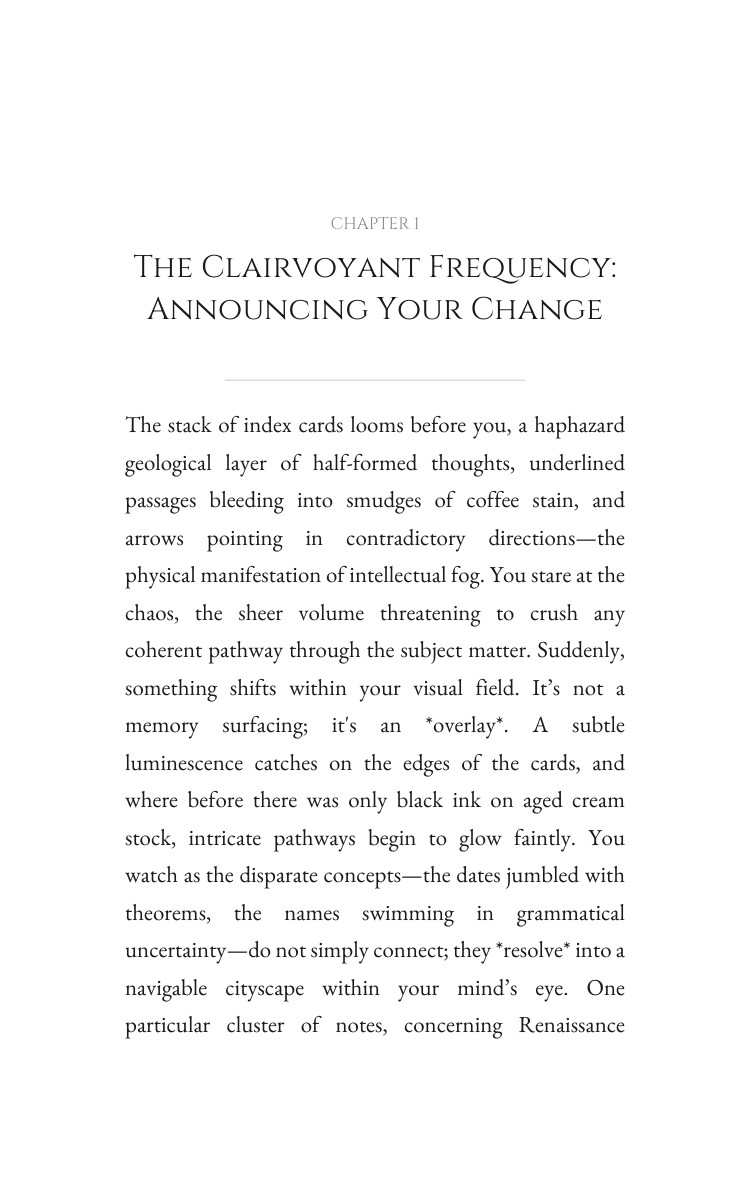 Learning Study Advantage: Clairvoyant: Weaponize Your Narrative interior preview