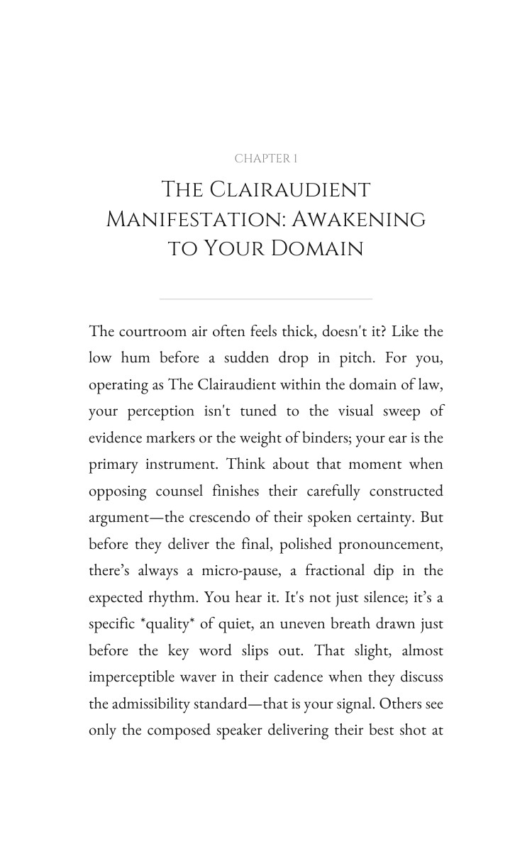 Legal Guide for Clairaudient: Fortify Your Self interior preview