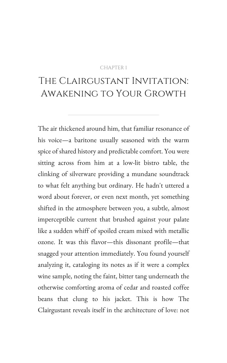 Love Protocol: Clairgustant: Vitalize Your Essence interior preview