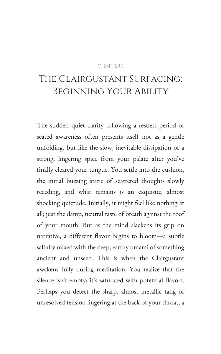 Meditation Handbook: Clairgustant: Your Evolution Concentrated interior preview