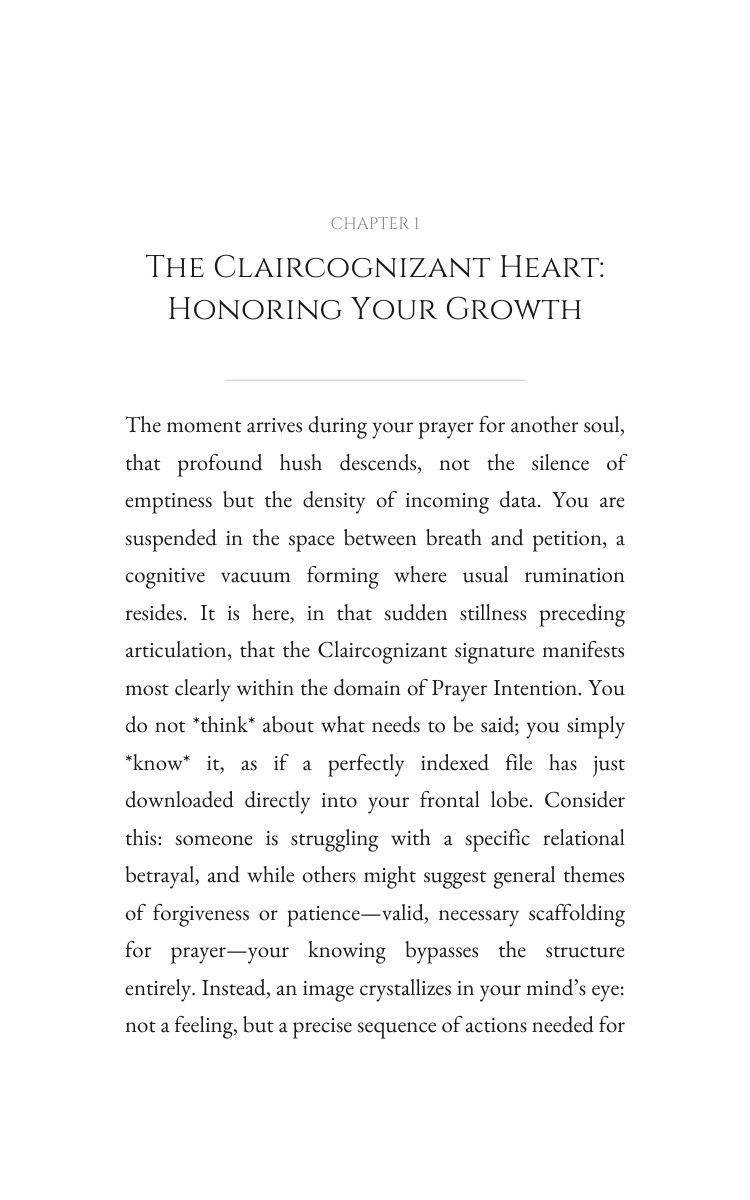 Prayer Intention Guide for Claircognizant: Your Voice Unleashed interior preview