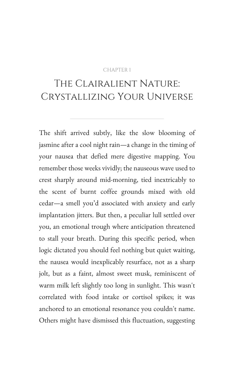 Pregnancy Fertility Blueprint for Clairalient: Your Mastery Perfected interior preview