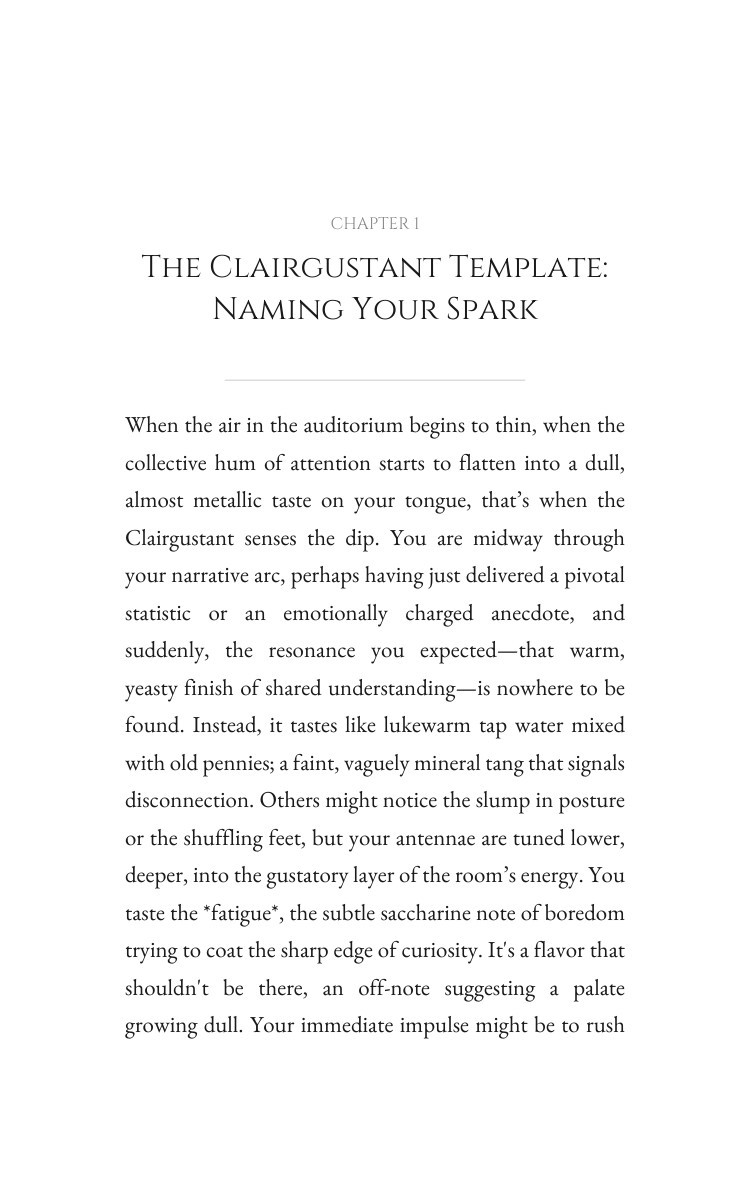 Public Speaking Mastery: Clairgustant: Your Destiny Conducted interior preview