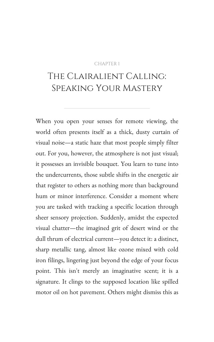 Remote Viewing Way: Clairalient: Target Your Purpose interior preview