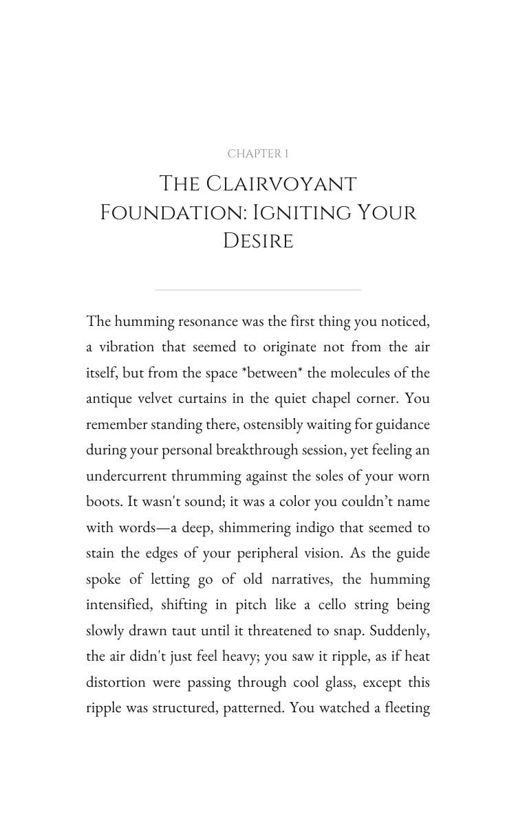 Spirituality Code: Clairvoyant: Your Adventure Emerged interior preview