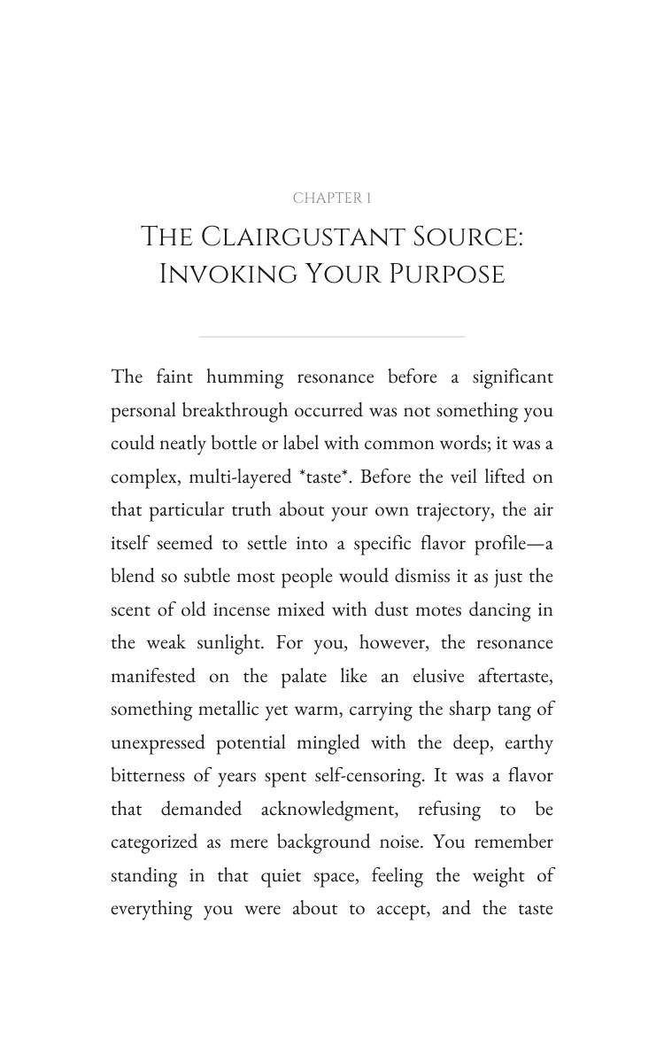Spirituality Playbook: Clairgustant: Your Chapter Balanced interior preview