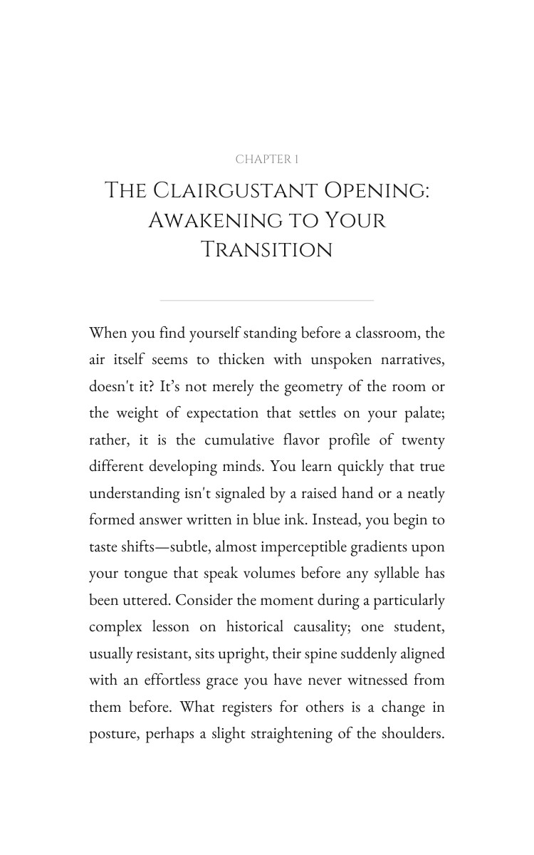 Teaching Blueprint for Clairgustant: Your Spark Advantage interior preview