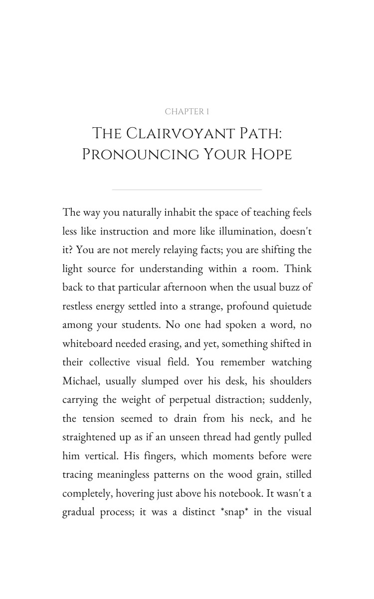 Teaching Blueprint for Clairvoyant: Your Journey Constructed interior preview