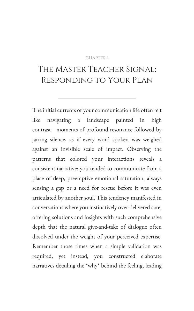 Communication Blueprint for Master Teacher: Your Gift Illuminated interior preview