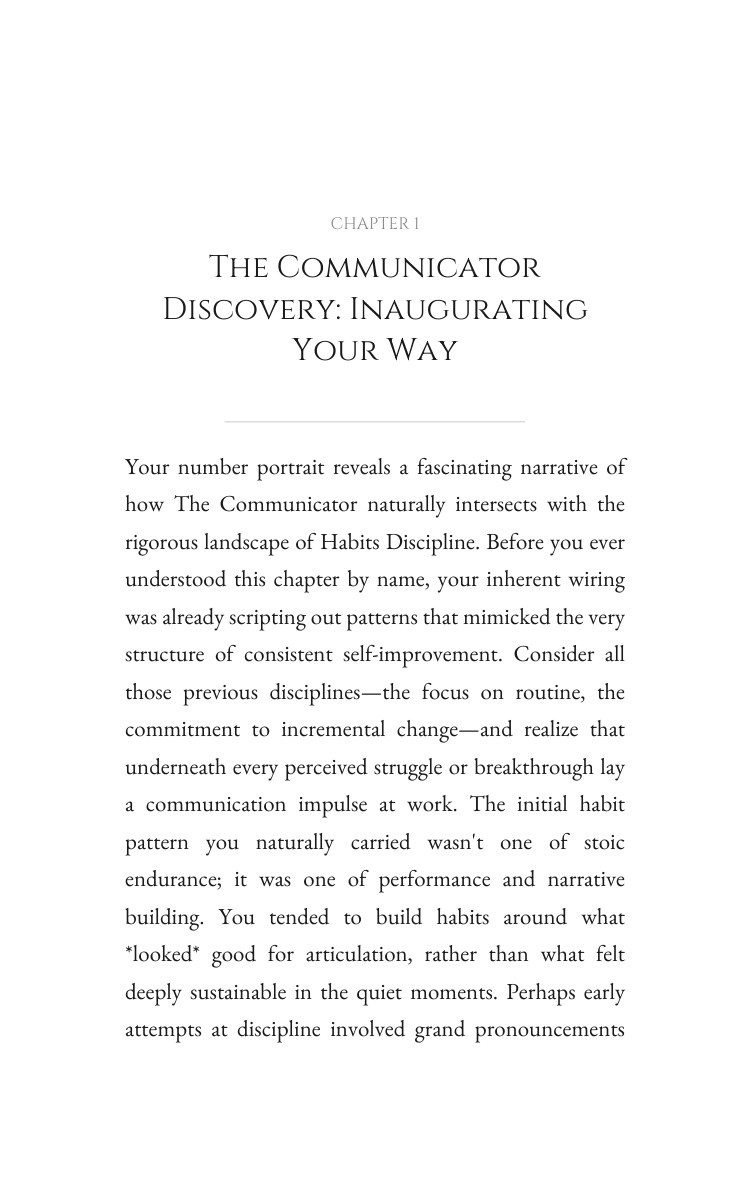 Communicator Habits Discipline Integration: Calibrate Your Metamorphosis interior preview