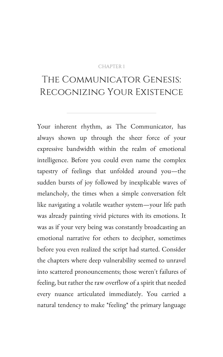 Communicator: Your Emotional Intelligence Blueprint: Your Essence Awakened interior preview