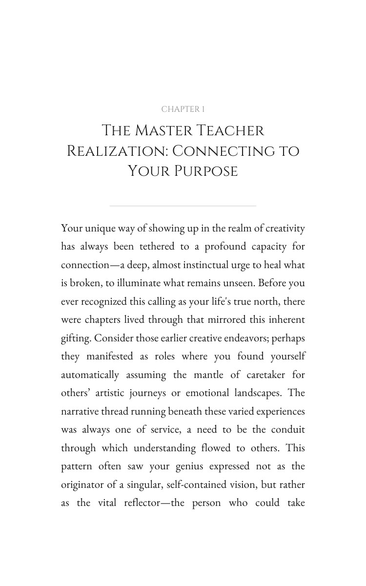 Creativity Resource: Master Teacher: Your Soul Emerged interior preview