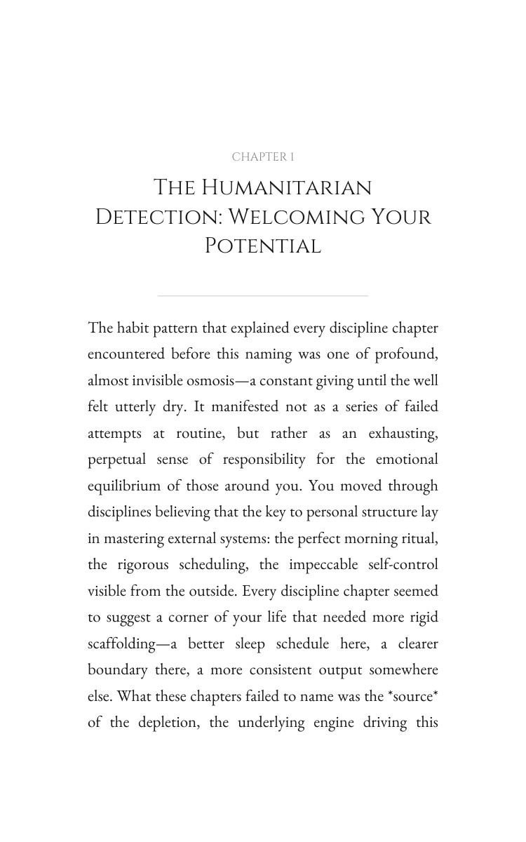 Habits Discipline Advantage: Humanitarian: Unblock Your Field interior preview