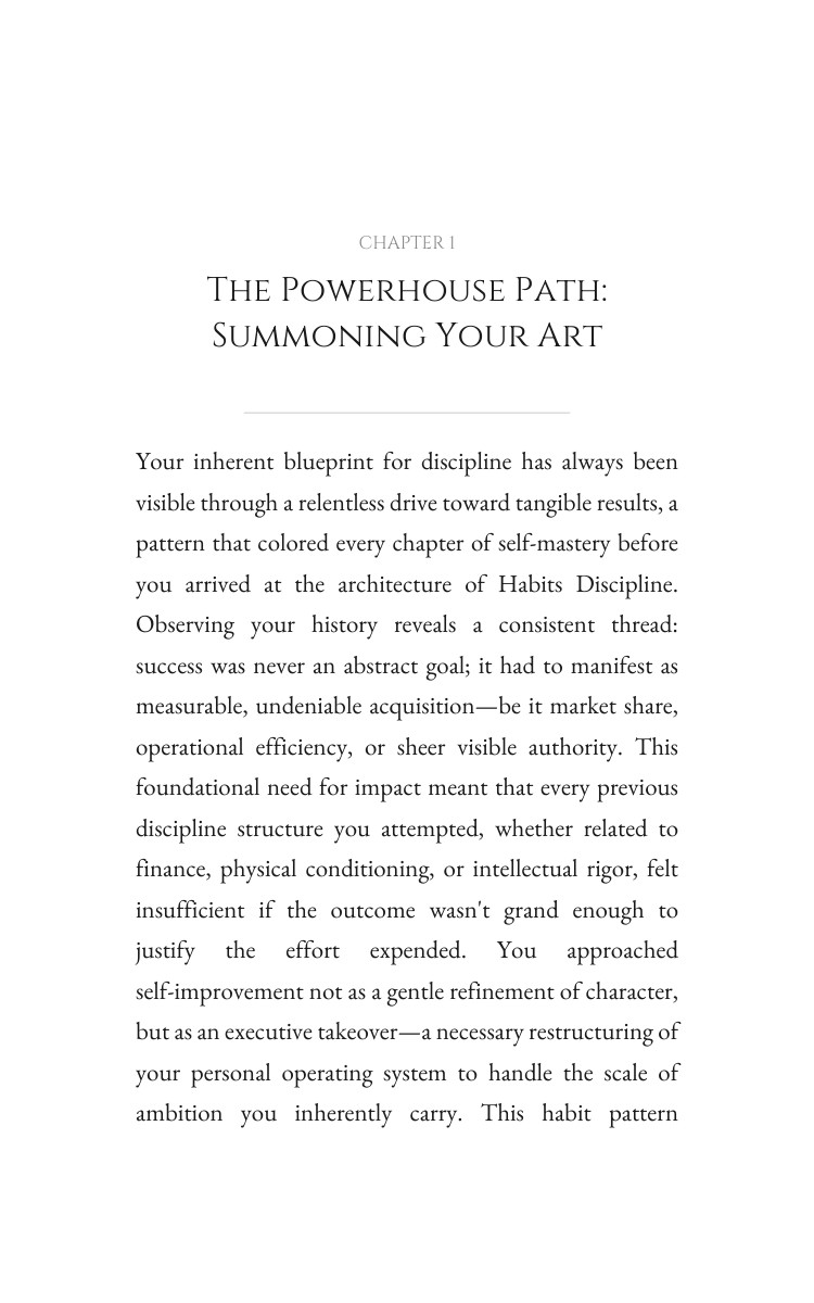 Habits Discipline Experience: Powerhouse: Claim Your Road interior preview