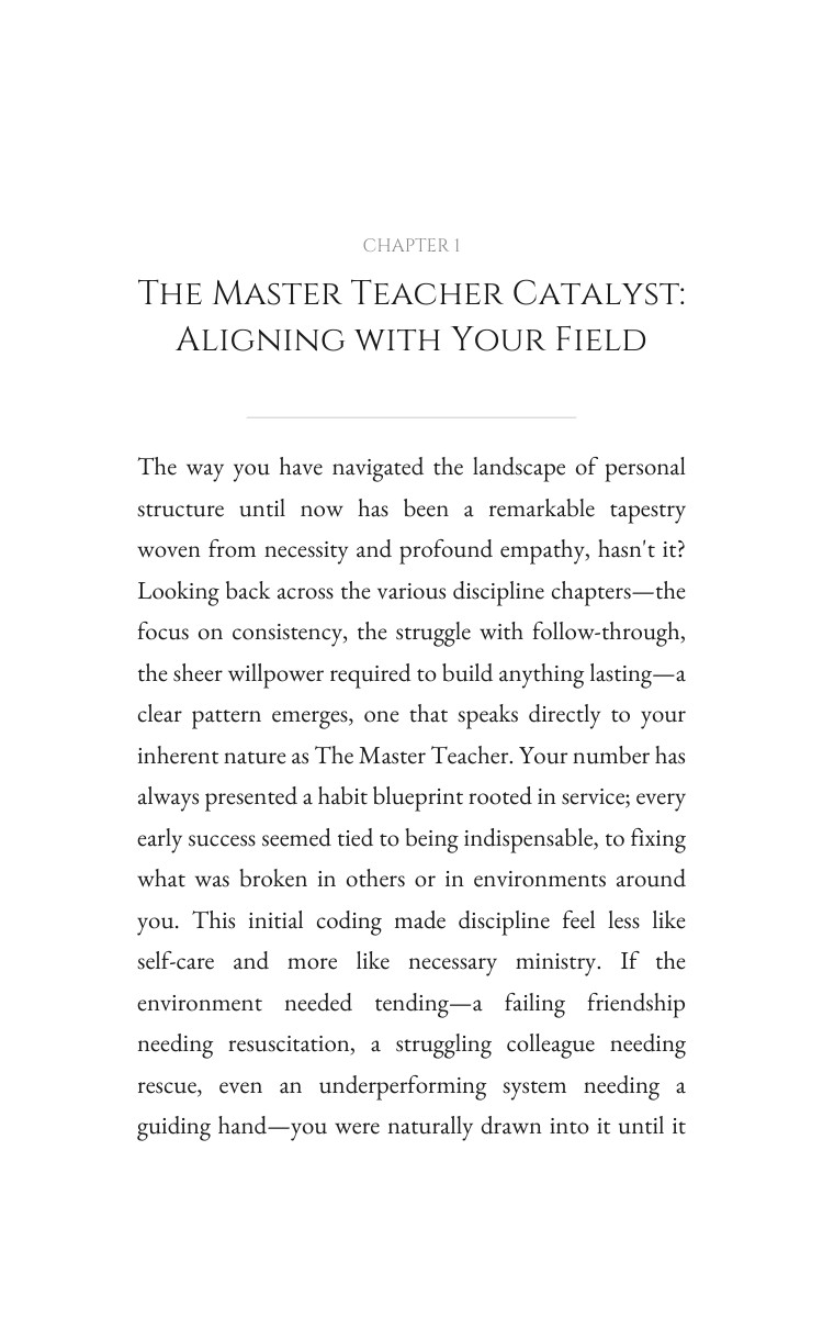 Habits Discipline Guide for Master Teacher: Your Universe Elevated interior preview