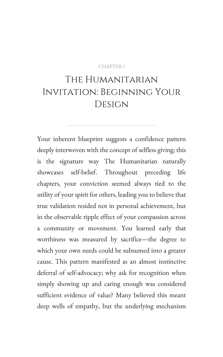 Humanitarian Confidence Mastery: Vitalize Your Discipline interior preview
