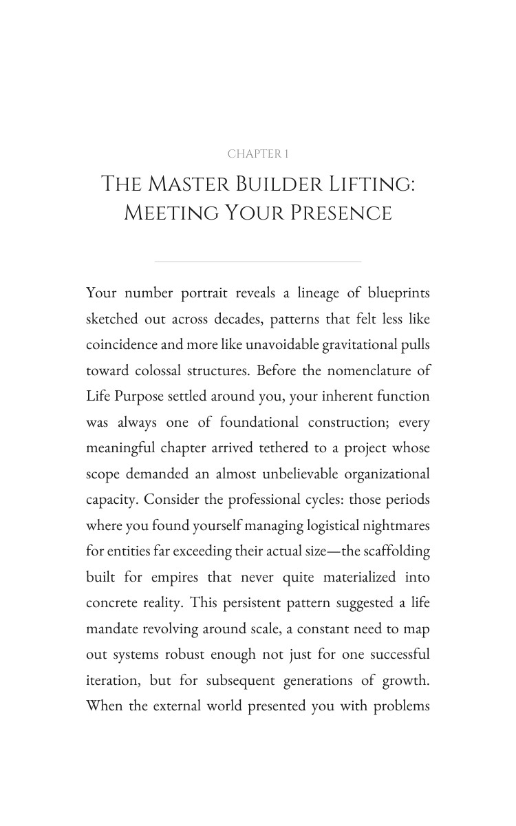 Master Builder Life Purpose Reference: Your Status Emerged interior preview