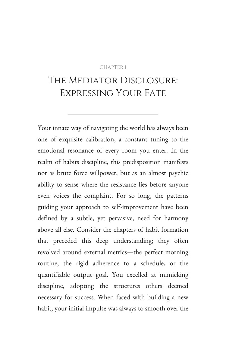Mediator: Habits Discipline Integration: Your Truth Balanced interior preview