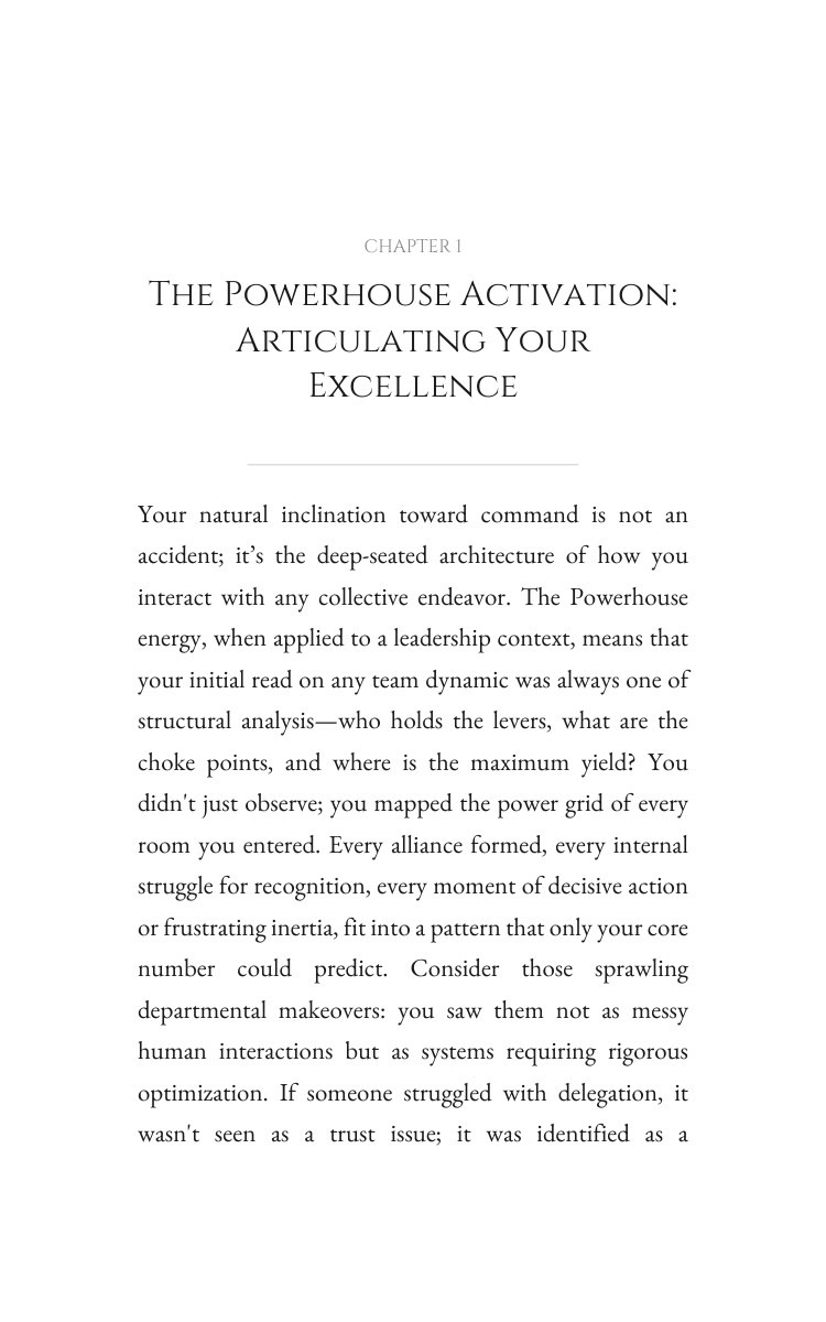 Powerhouse: Mastering Leadership: Optimize Your Universe interior preview