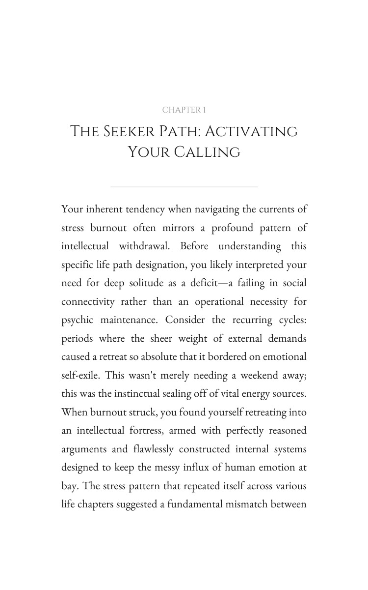 Seeker: Mastering Stress Burnout: Your Evolution Mastery interior preview