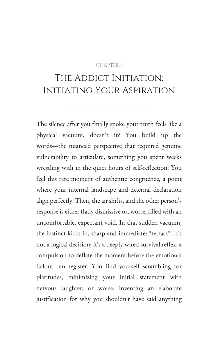 Addict: Authenticity Fulfillment: Amplify Your Being interior preview