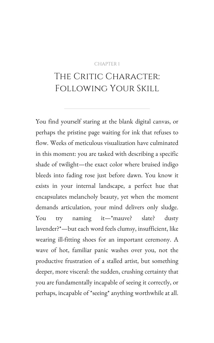 Critic Creative Blocks Wisdom: Your Evolution Path interior preview