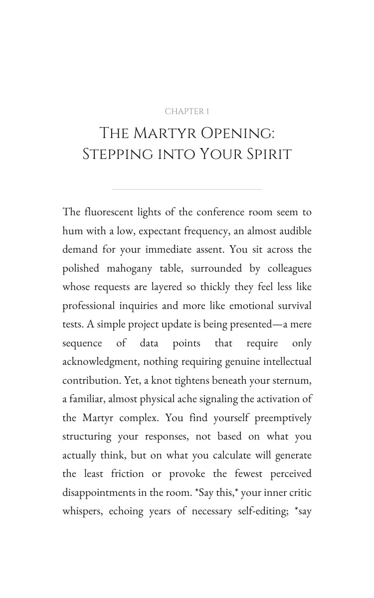 Martyr Feminine Shadow Sourcebook: Your Blueprint Path interior preview