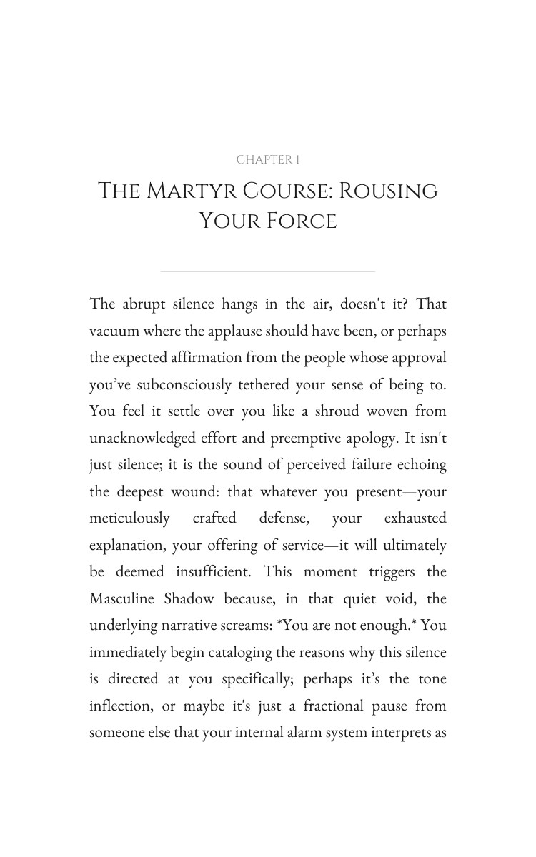 Martyr Masculine Shadow Accelerator: Ignite Your Status interior preview