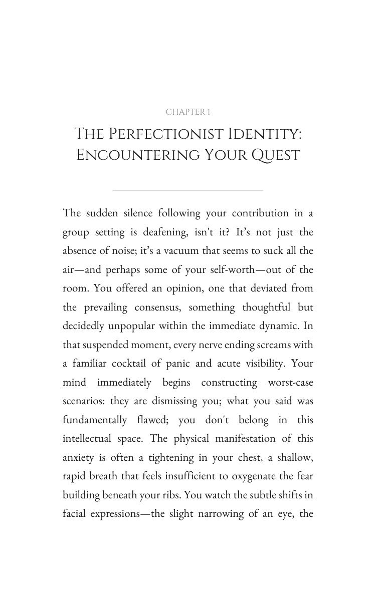 Perfectionist: Navigating Fear And Anxiety: Unlock Your Art interior preview